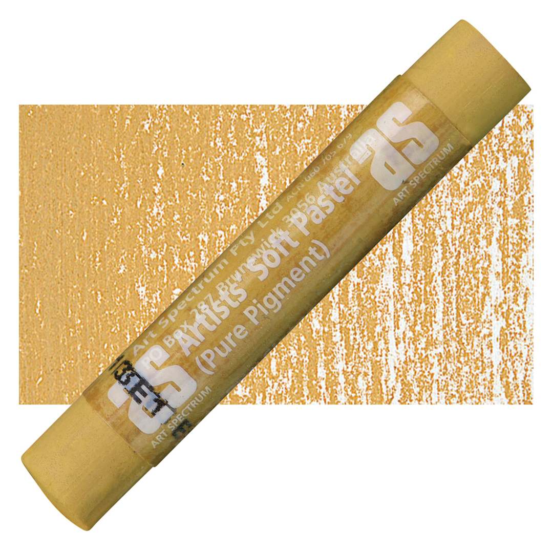 Open in modal - Art Spectrum Artists' Soft Pastel - Raw Sienna 544P pastel and swatch