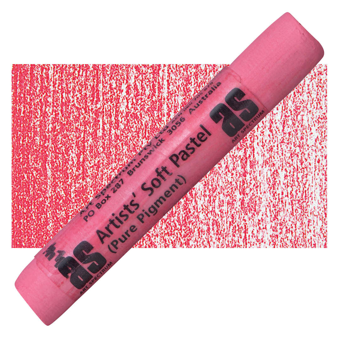 Open in modal - Art Spectrum Artists' Soft Pastel - Spectrum Red Deep 510T pastel and swatch