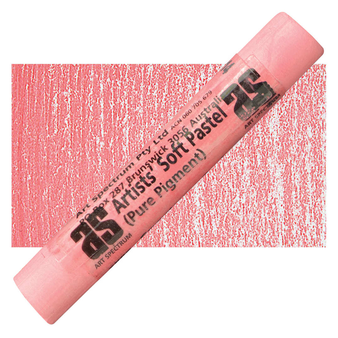 Open in modal - Art Spectrum Artists' Soft Pastel - Spectrum Red 508T pastel and swatch