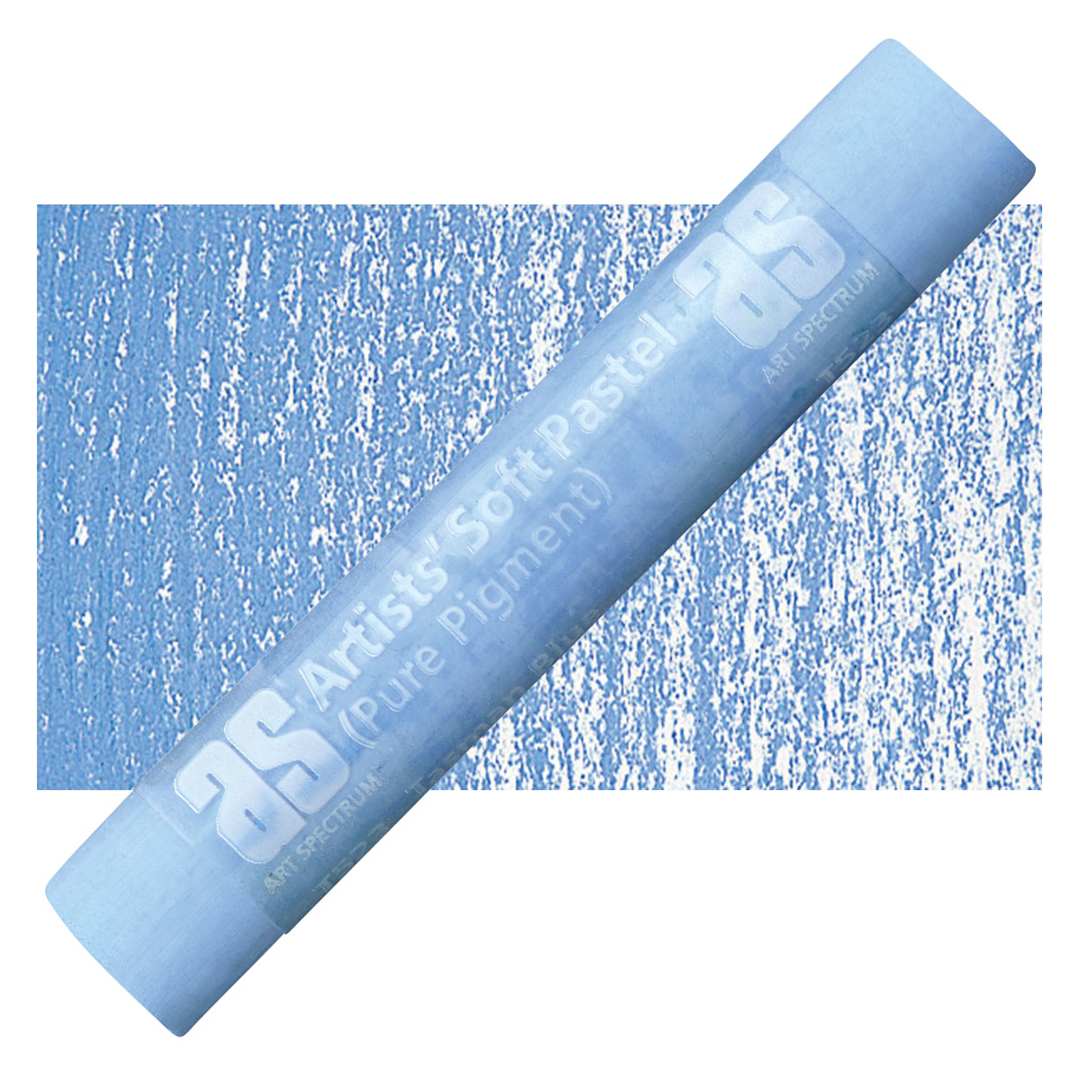Open in modal - Art Spectrum Artists' Soft Pastel - Tasman Blue 523T pastel and swatch