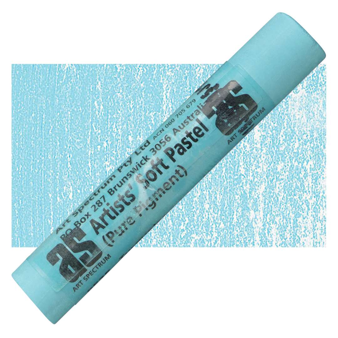 Open in modal - Art Spectrum Artists' Soft Pastel - Turquoise 535P pastel and swatch