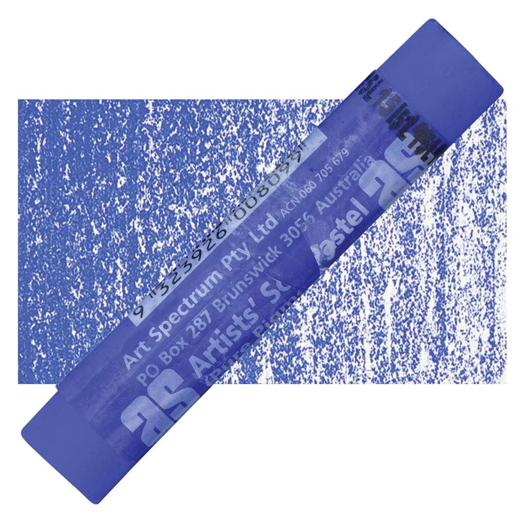 Open in modal - Art Spectrum Artists' Soft Pastel - Ultramarine Blue 526P pastel and swatch