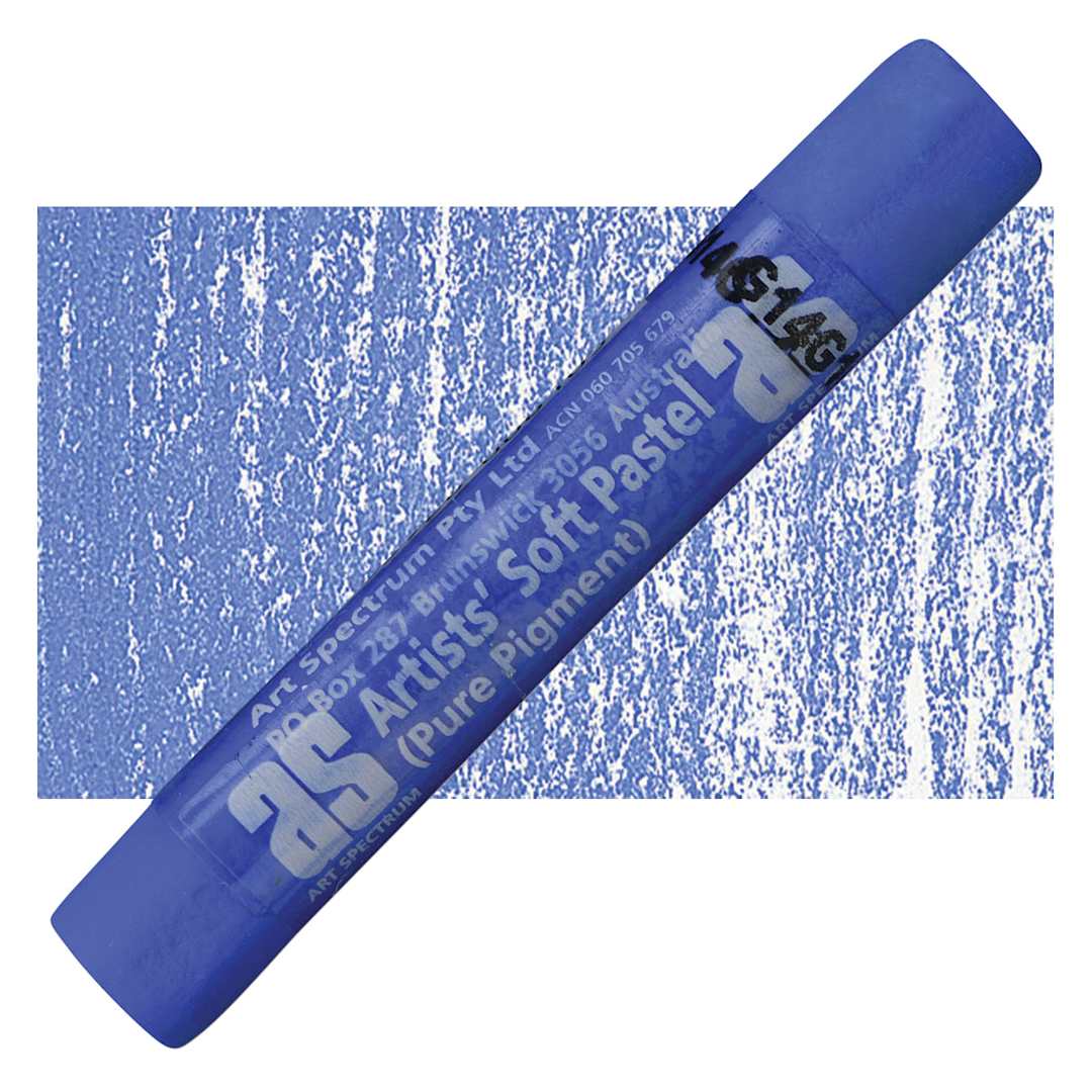 Open in modal - Art Spectrum Artists' Soft Pastel - Ultramarine Blue 526T pastel and swatch