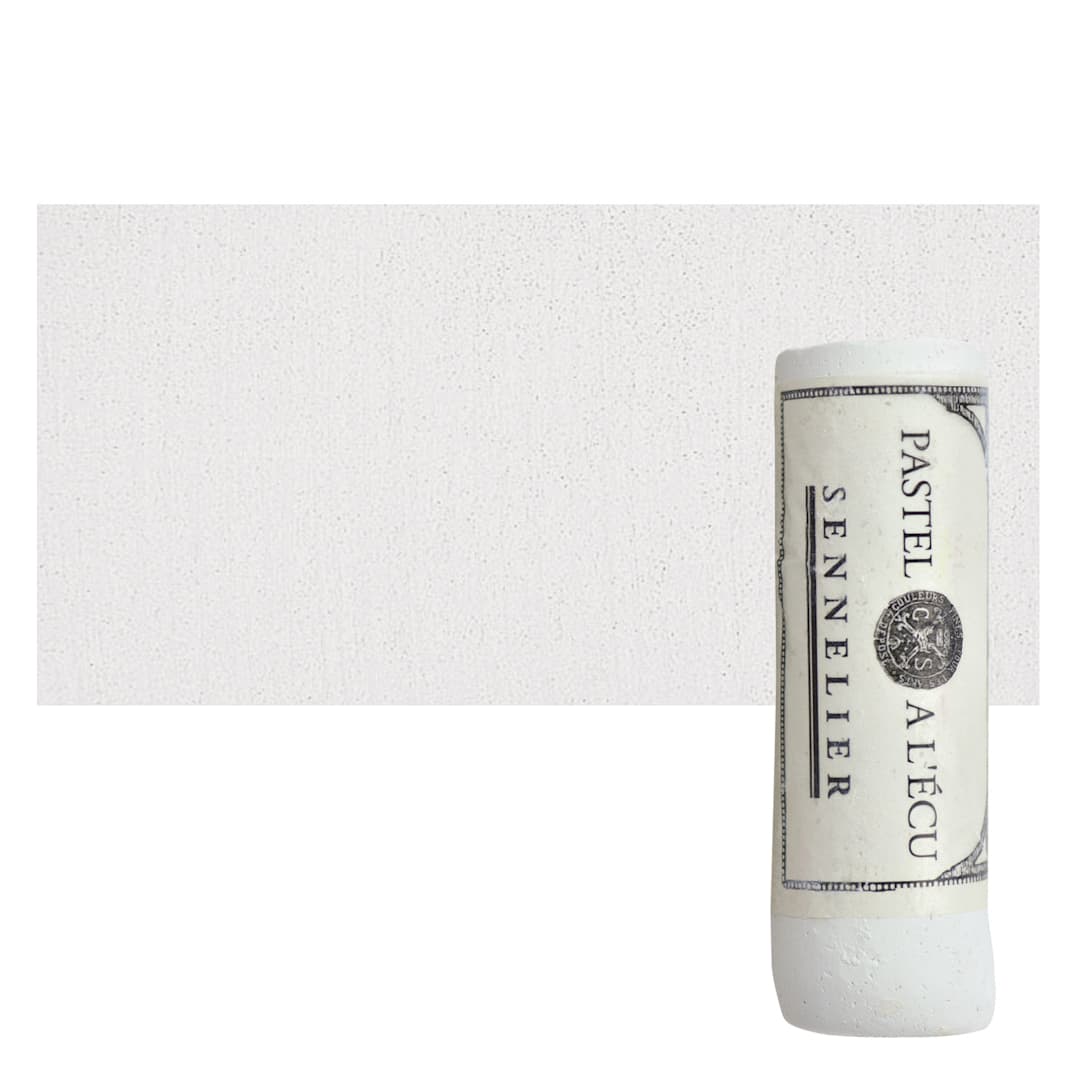 Open in modal - Sennelier Giant Soft Pastel - White pastel and swatch