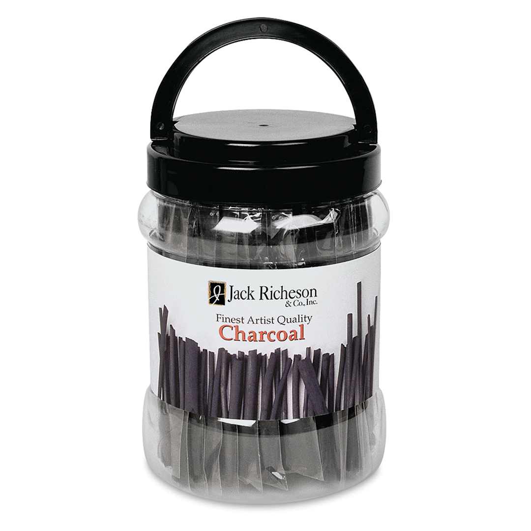 Open in modal - Willow Charcoal Canister - Front of 144 pc canister shown