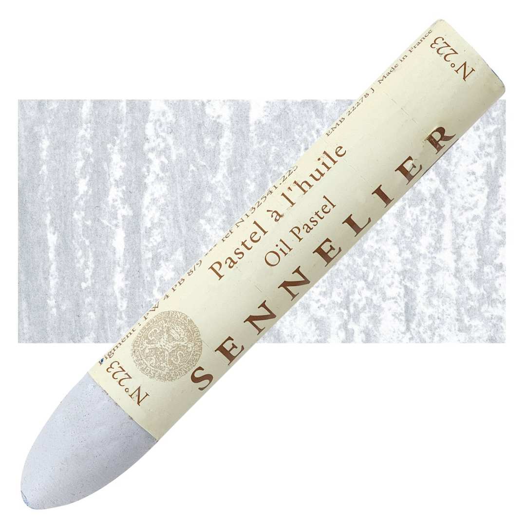 Open in modal - Sennelier Oil Pastel Grand - Cold Gray oil pastel and swatch