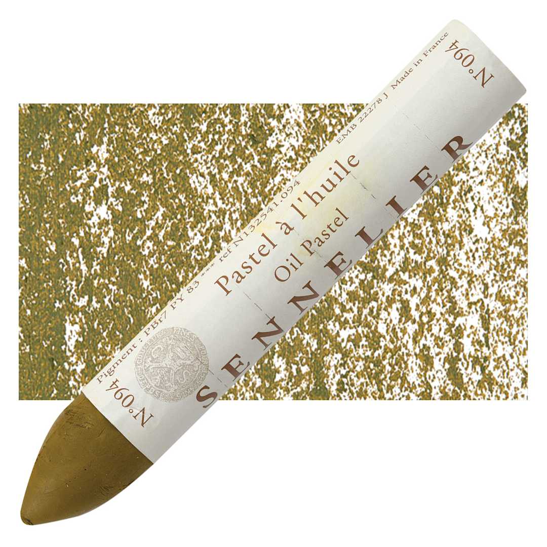 Open in modal - Sennelier Oil Pastel Grand - Brown Pink oil pastel and swatch