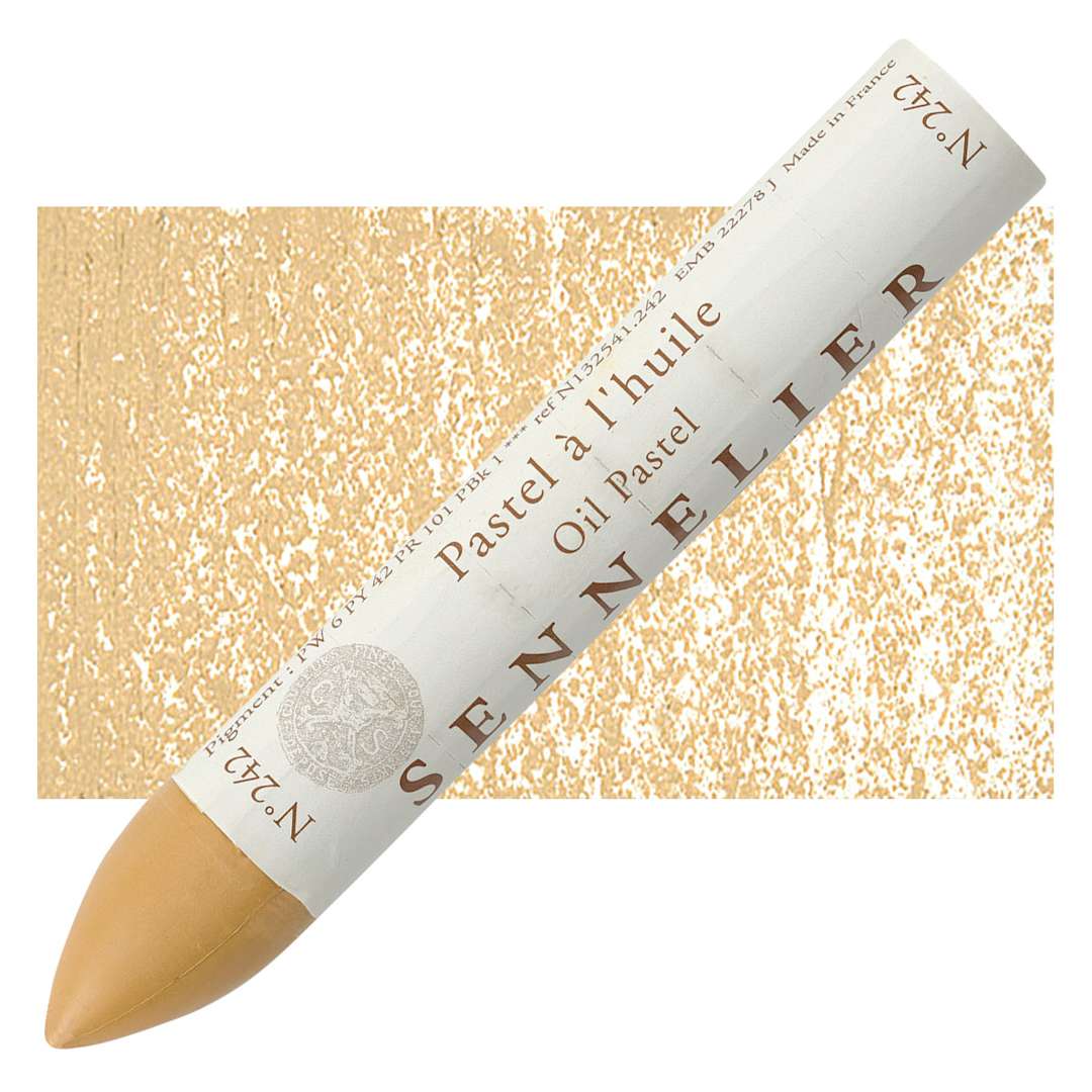 Open in modal - Sennelier Oil Pastel Grand - Chrome Brown oil pastel and swatch