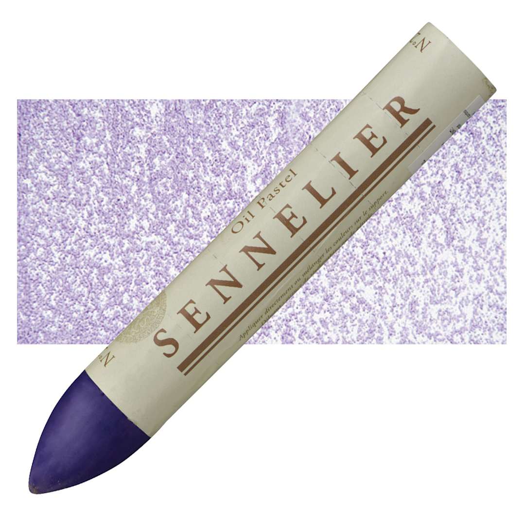 Open in modal - Sennelier Oil Pastel Grand - Cobalt Violet Light oil pastel and swatch