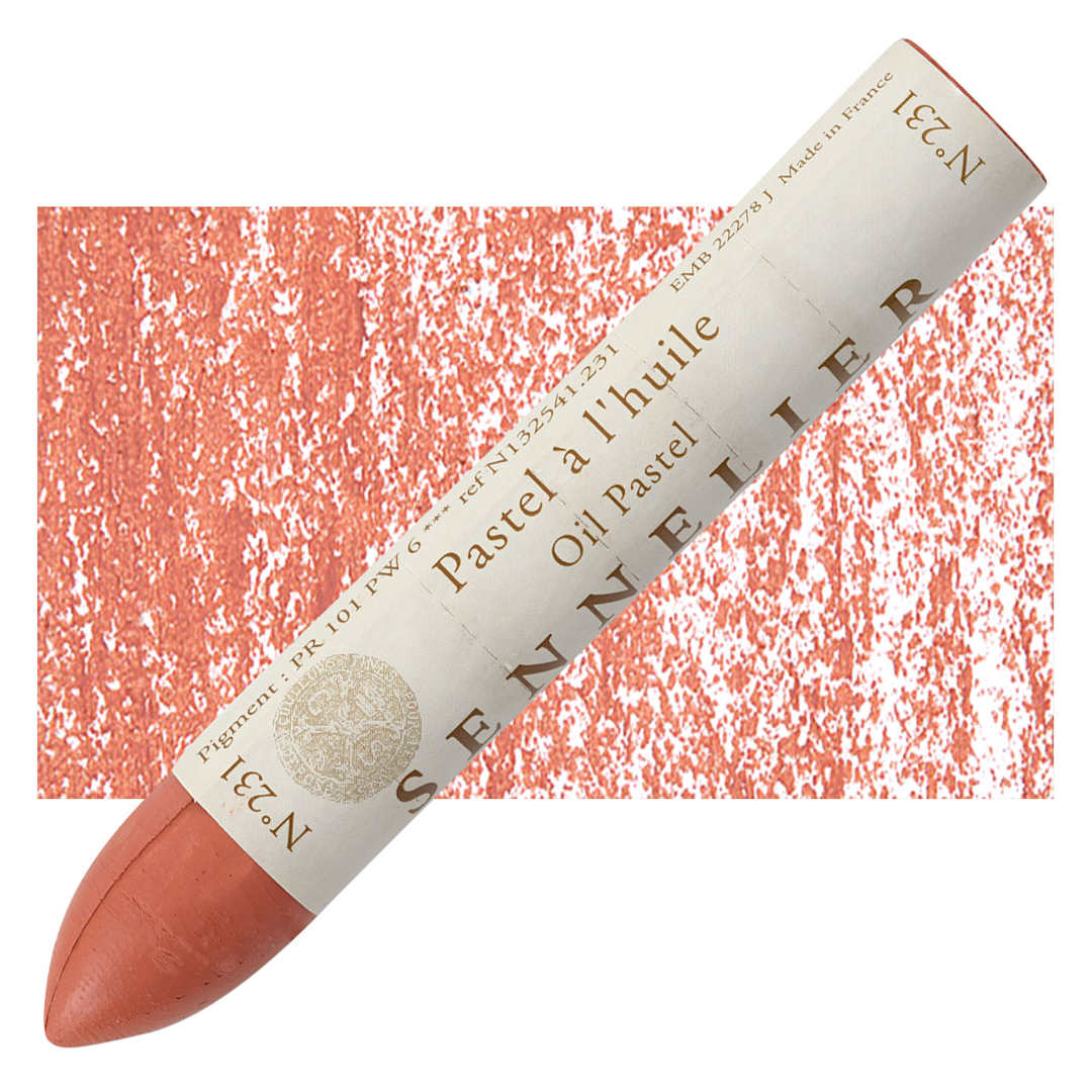 Open in modal - Sennelier Oil Pastel Grand - Gold Brown oil pastel and swatch