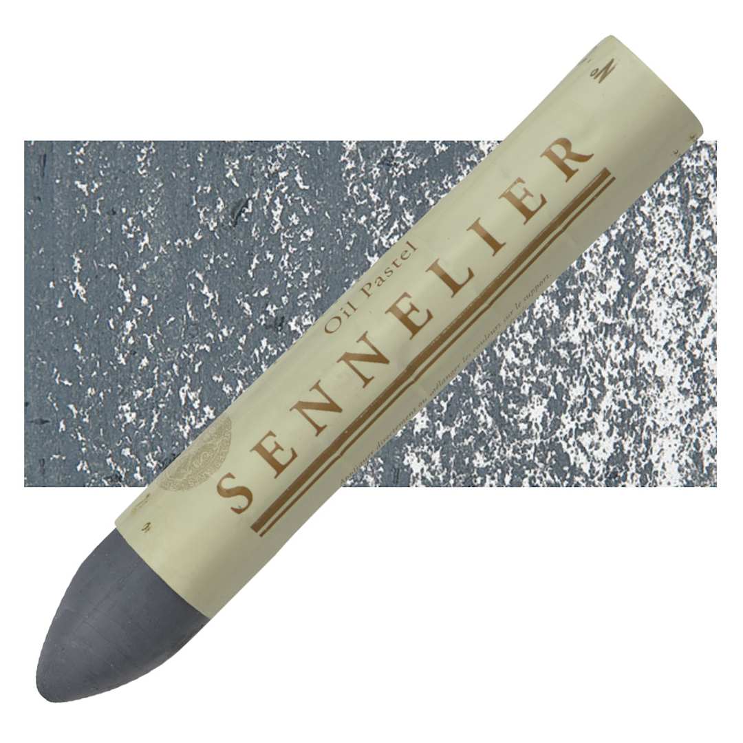 Open in modal - Sennelier Oil Pastel Grand - Gray Deep oil pastel and swatch