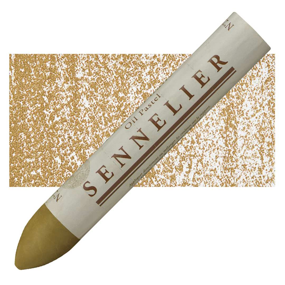 Open in modal - Sennelier Oil Pastel Grand - Havana Ochre oil pastel and swatch