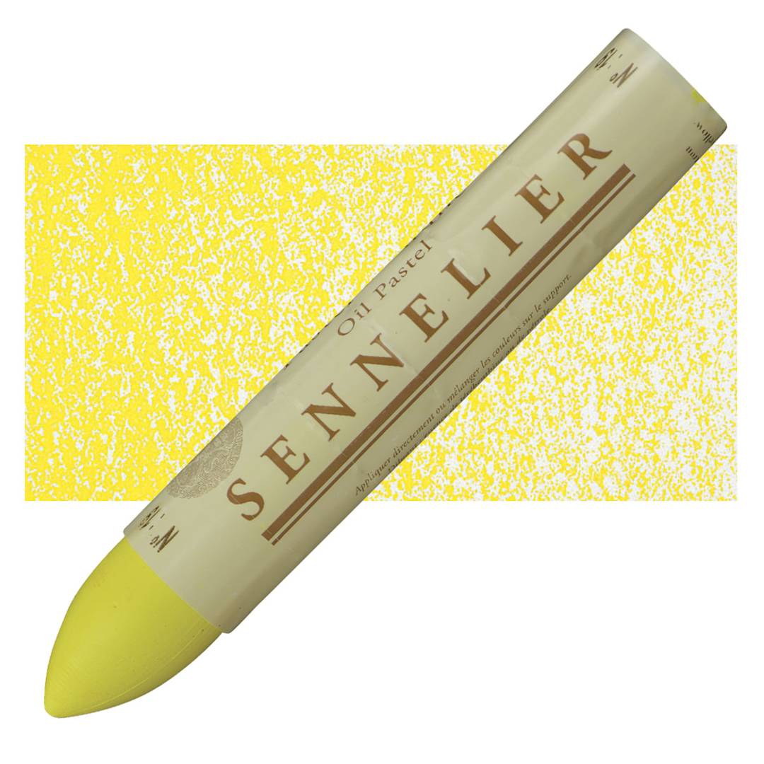 Open in modal - Sennelier Oil Pastel Grand - Lemon Yellow oil pastel and swatch