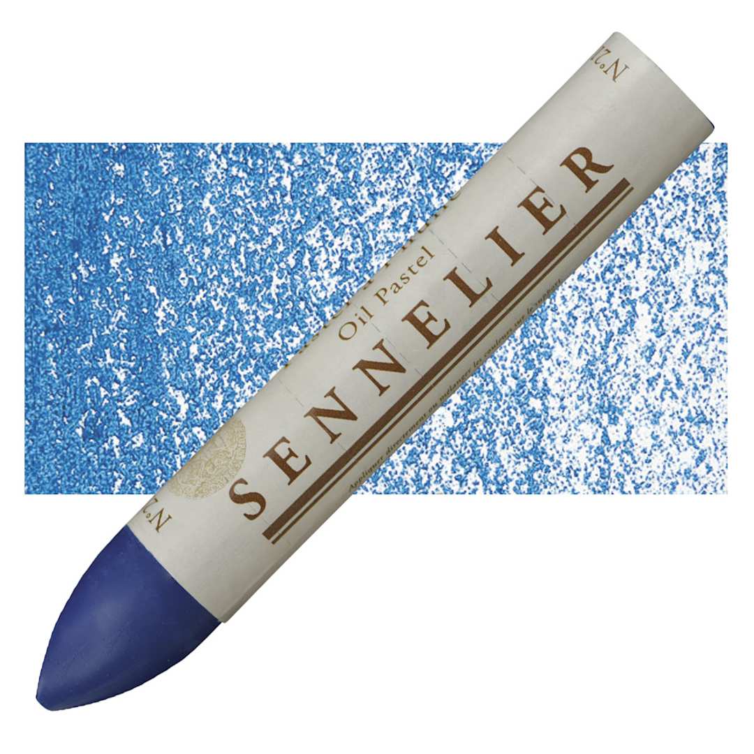 Open in modal - Sennelier Oil Pastel Grand - Midnight Blue oil pastel and swatch