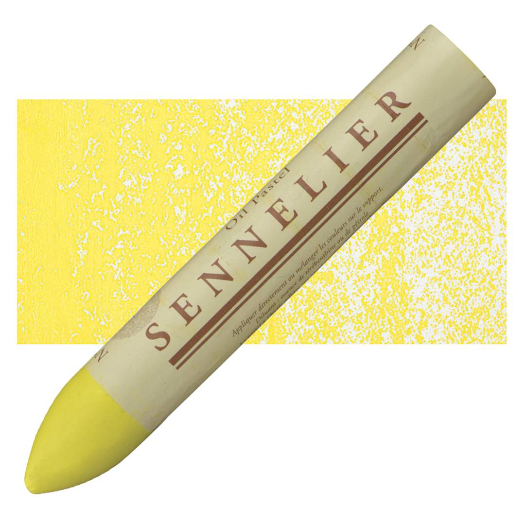 Open in modal - Sennelier Oil Pastel Grand - Nickel Yellow oil pastel and swatch