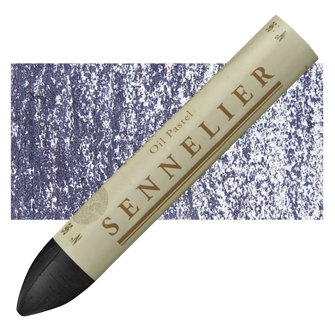 Open in modal - Sennelier Oil Pastel Grand - Payne's Gray oil pastel and swatch
