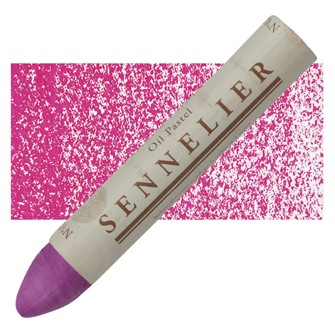 Open in modal - Sennelier Oil Pastel Grand - Purple oil pastel and swatch
