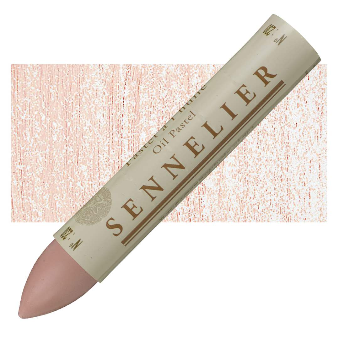 Open in modal - Sennelier Oil Pastel Grand - Rose Ochre oil pastel and swatch
