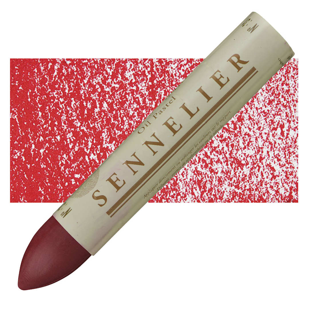 Open in modal - Sennelier Oil Pastel Grand - Ruby Red oil pastel and swatch
