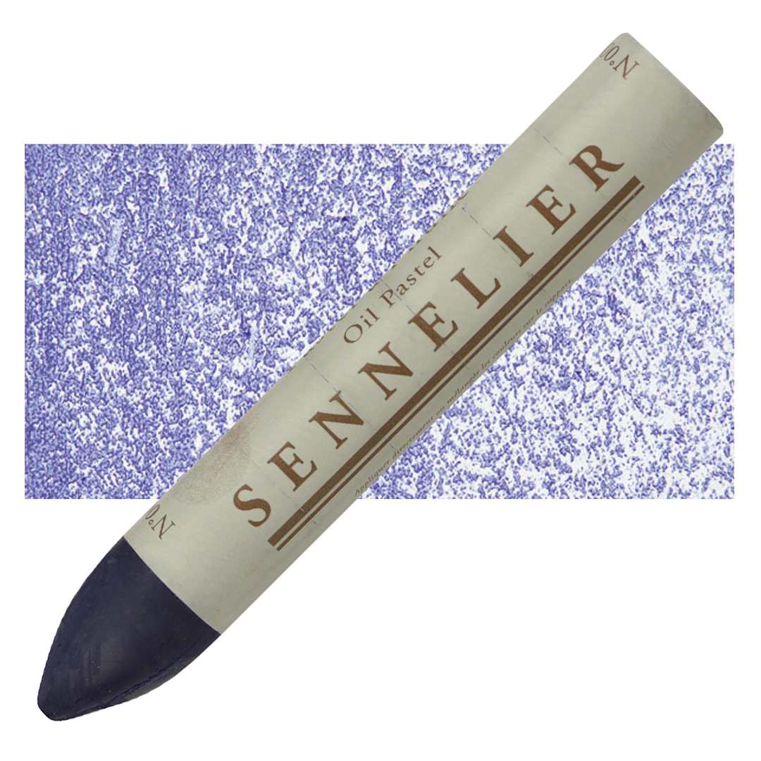 Open in modal - Sennelier Oil Pastel Grand - Ultramarine Blue oil pastel and swatch