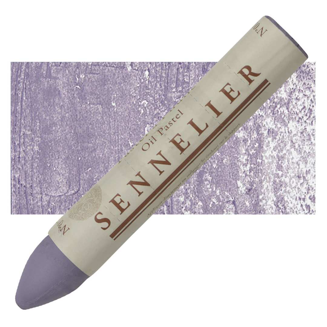 Open in modal - Sennelier Oil Pastel Grand - Violet Gray oil pastel and swatch