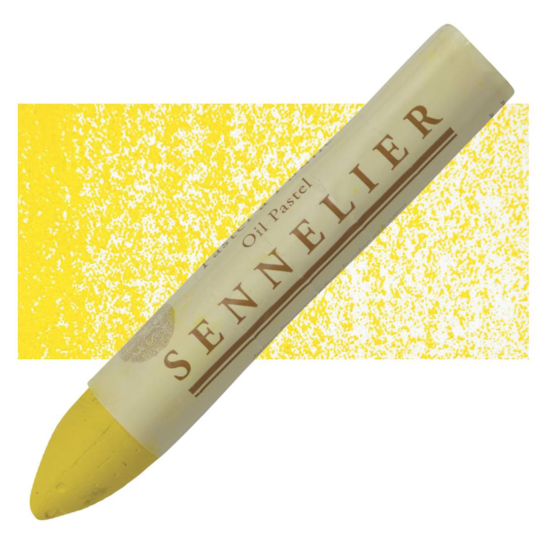 Open in modal - Sennelier Oil Pastel Grand - Yellow Lake oil pastel and swatch