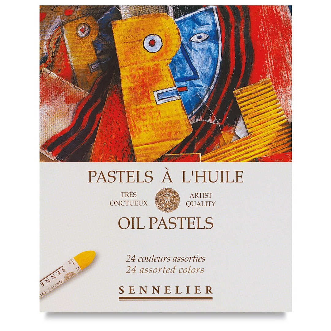 Open in modal - Sennelier Oil Pastel Set - Universal Colors, Set of 24, front of the packaging