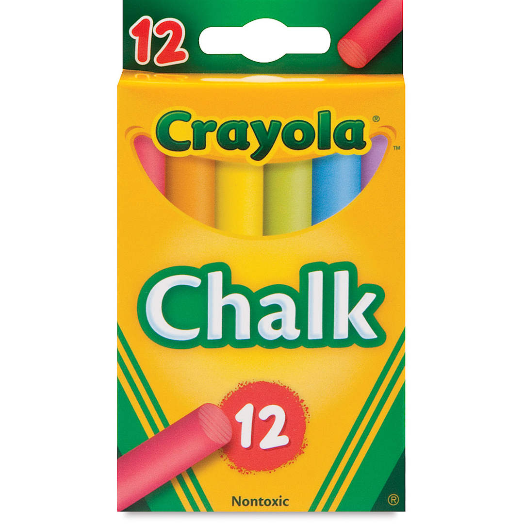 Open in modal - Crayola Multi-Colored Chalk - Assorted, Set of 12