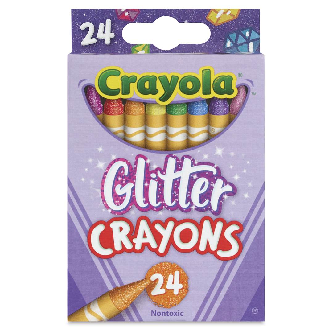 Open in modal - Crayola Glitter Crayons - Set of 24