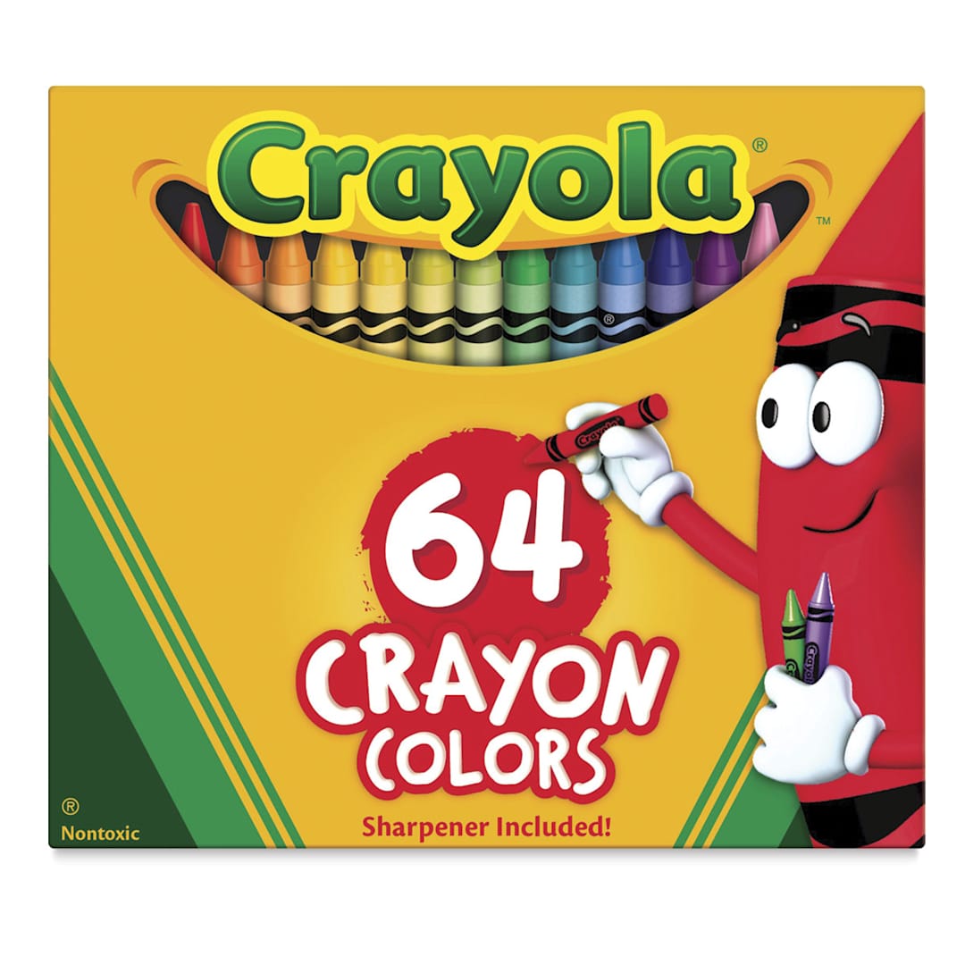 Open in modal - Crayola Crayons - Set of 64, front of the packaging