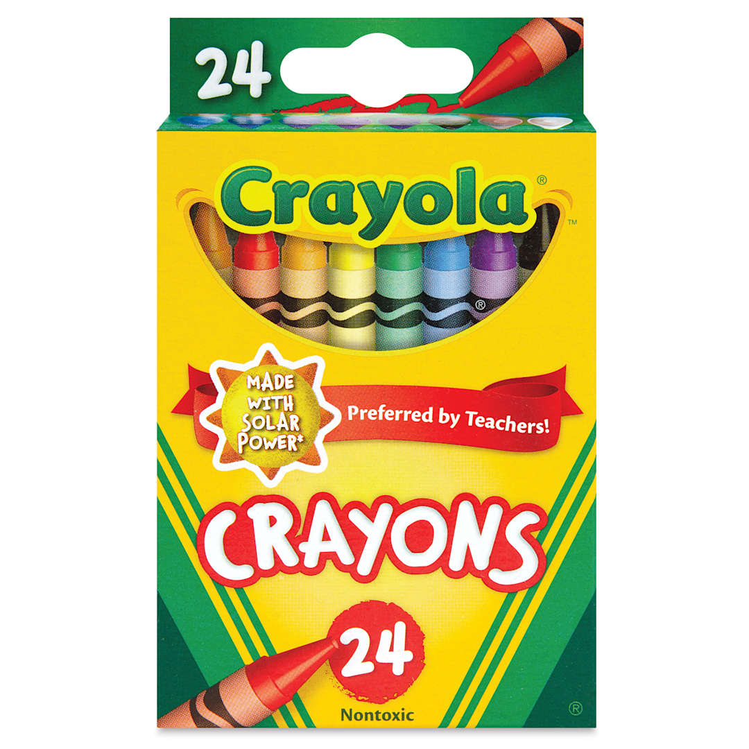 Open in modal - Crayola Crayons - Set of 24, front of the packaging