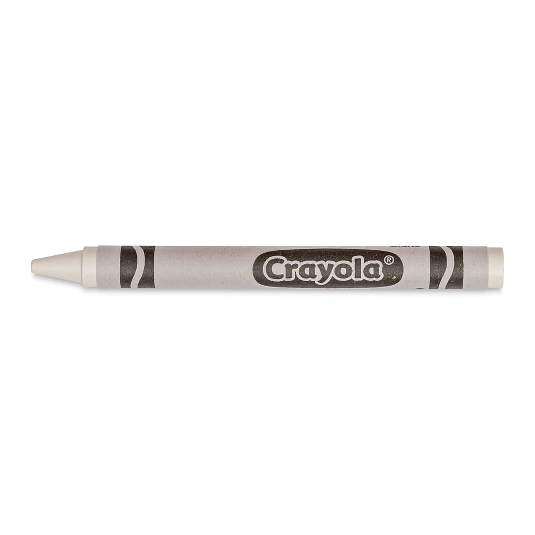 Open in modal - Crayola Crayons - White, single crayon
