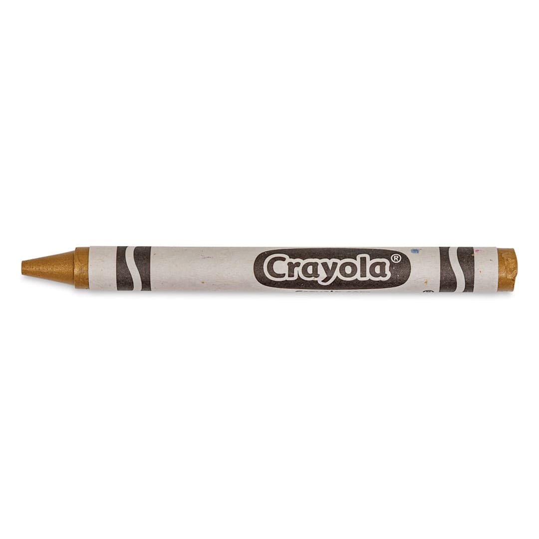 Open in modal - Crayola Crayons - Gold, single crayon