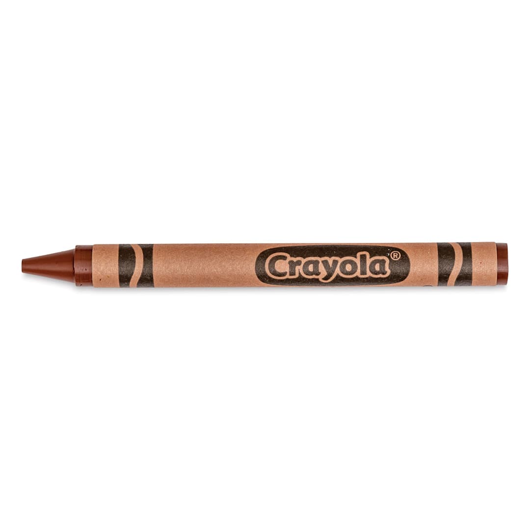 Open in modal - Crayola Crayons - Brown, single crayon