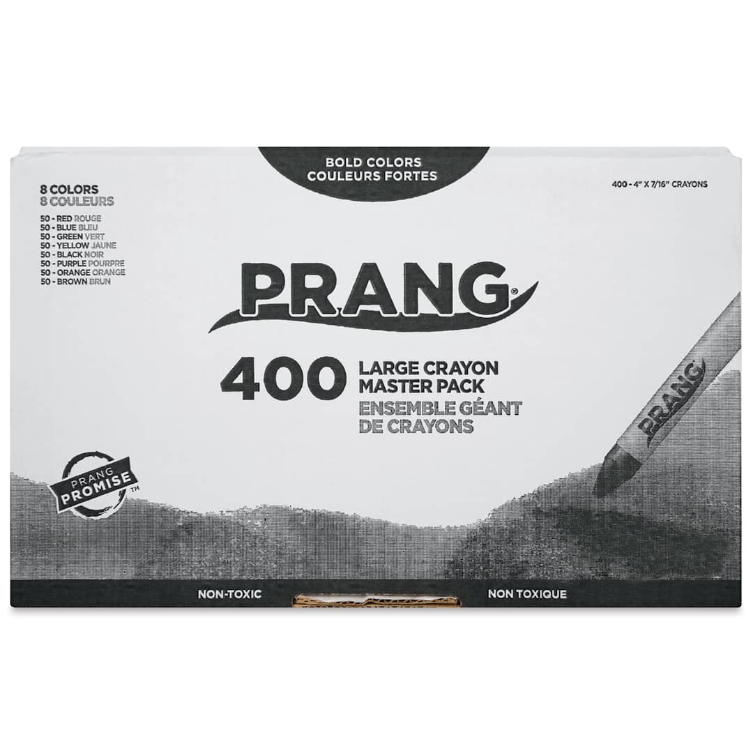 Open in modal - Prang Large Crayons - Master Pack, Pkg of 400, front of the box