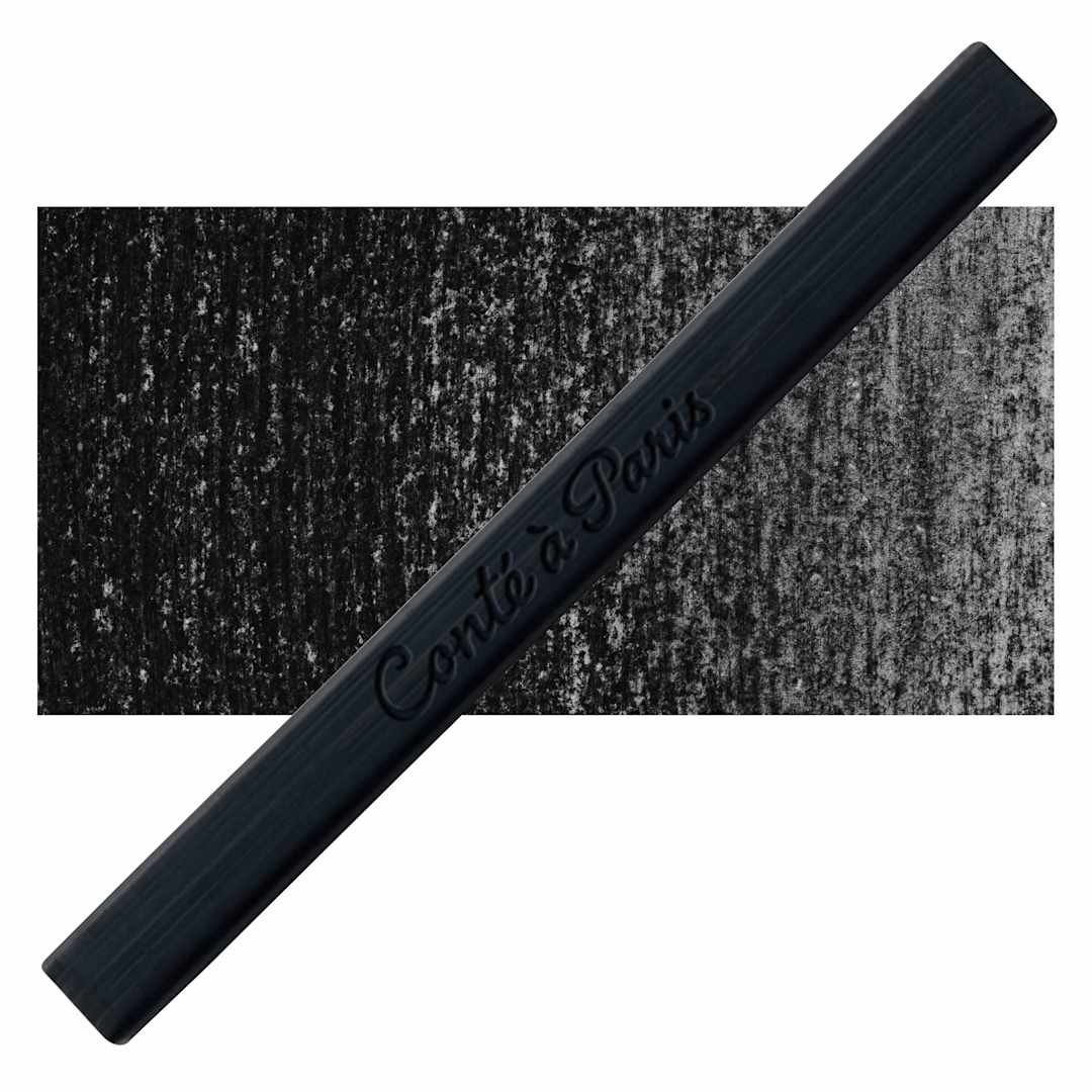 Open in modal - Conté à Paris Sketching Pastel Carré - Pierre Noire, B, Single Crayon and swatch