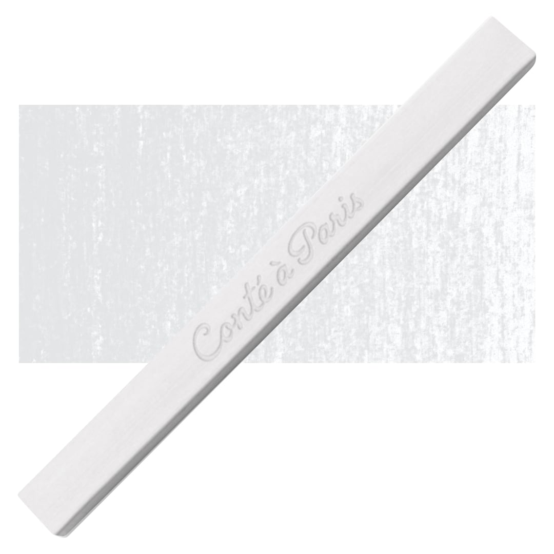 Open in modal - Conté à Paris Sketching Pastel Carré - White, B, Single Crayon and swatch