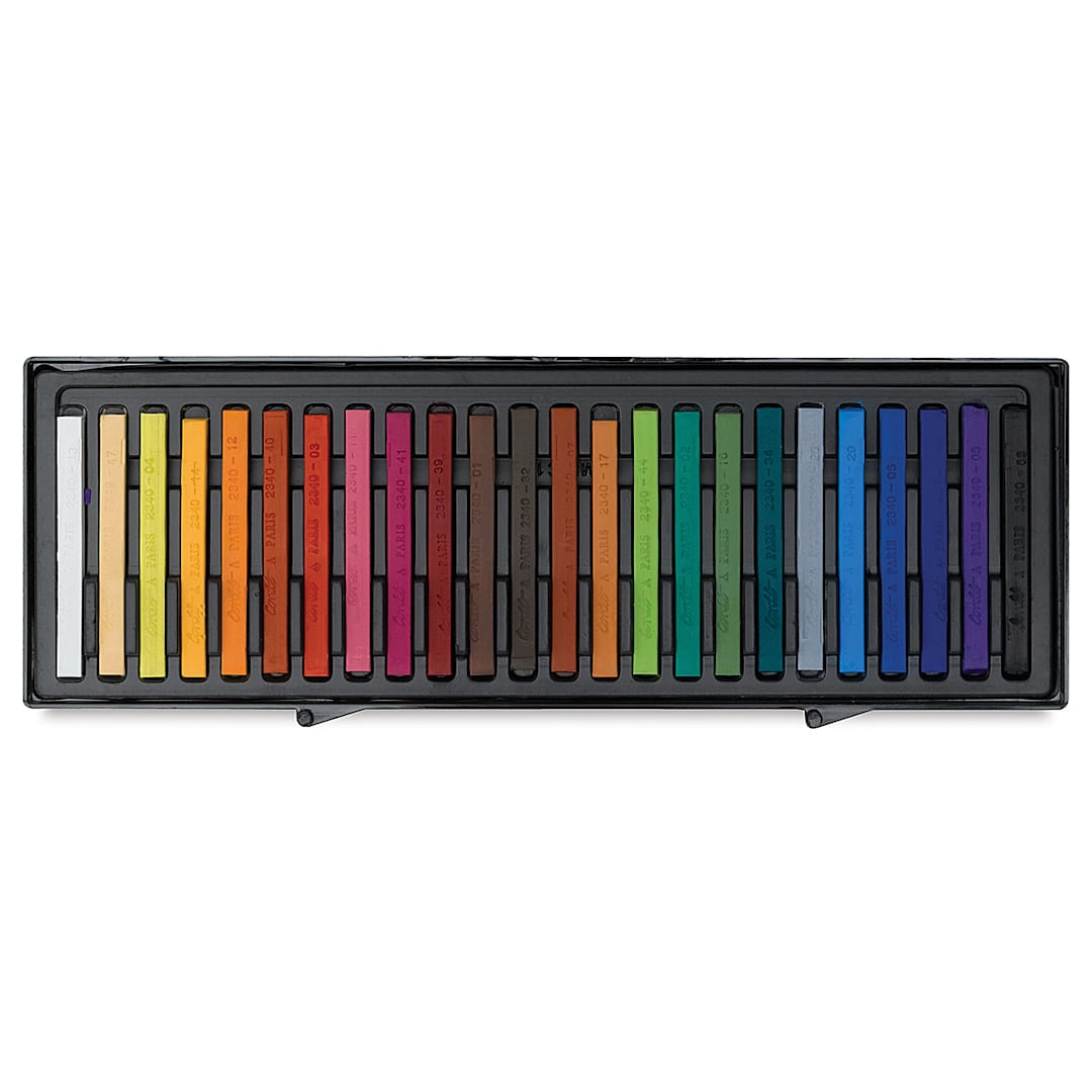 Open in modal - Conté à Paris Colour Pastel Carrés Set of 24, Assorted Colors. In package