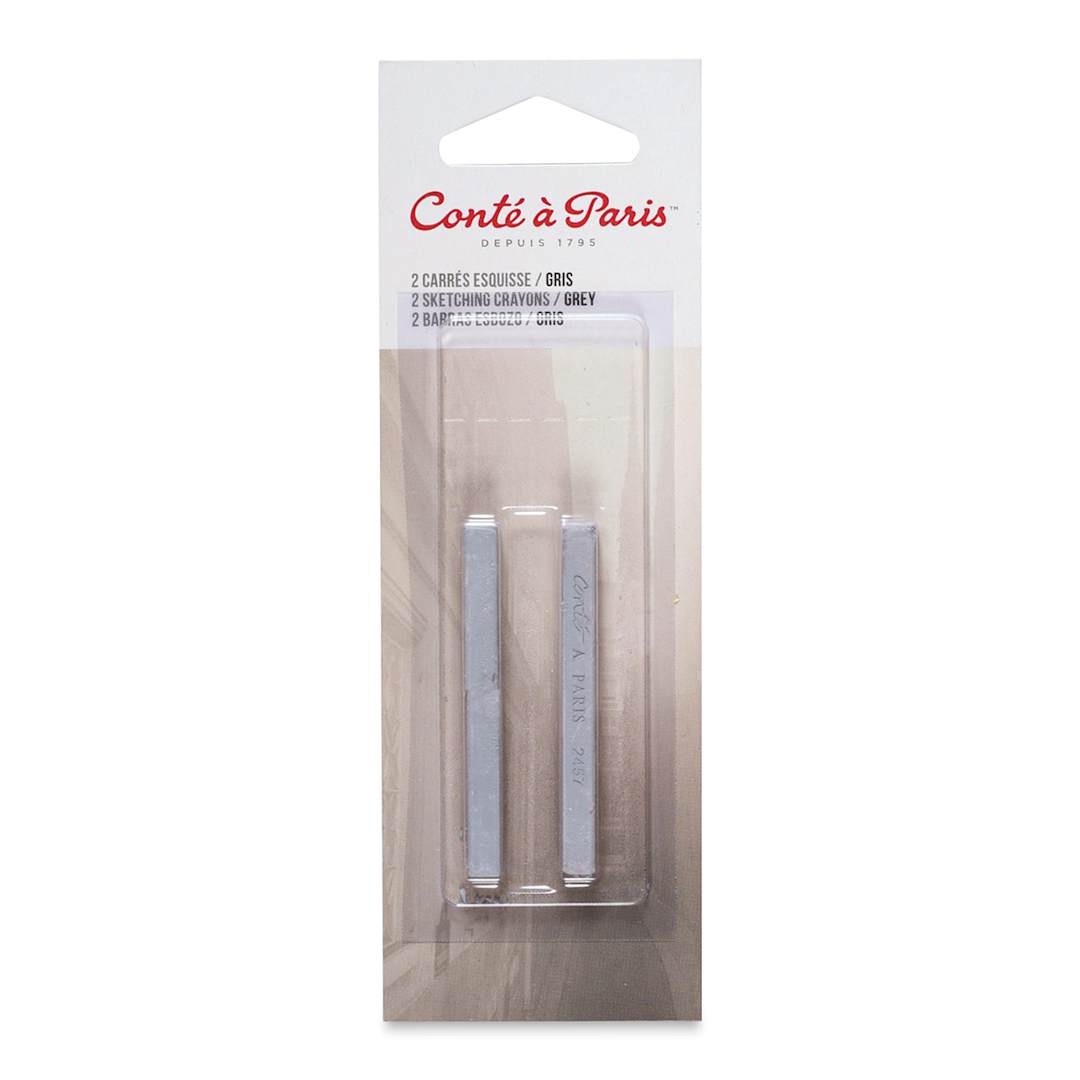 Open in modal - Conté à Paris Sketching Pastel Carrés - Gray, Pack of 2