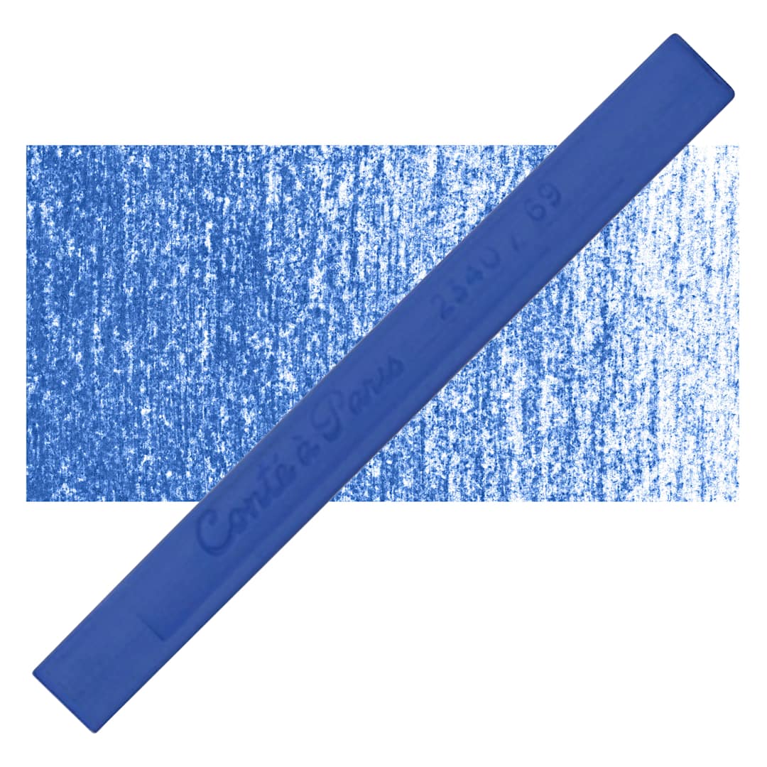 Open in modal - Conté à Paris Colour Pastel Carré - Cobalt Blue 69, Single Carré and swatch