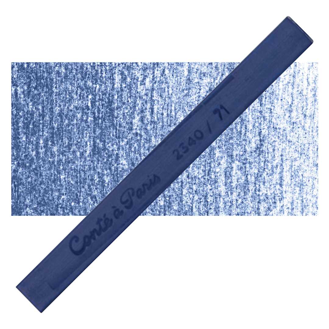 Open in modal - Conté à Paris Colour Pastel Carré - Marine Blue 71, Single Carré and swatch