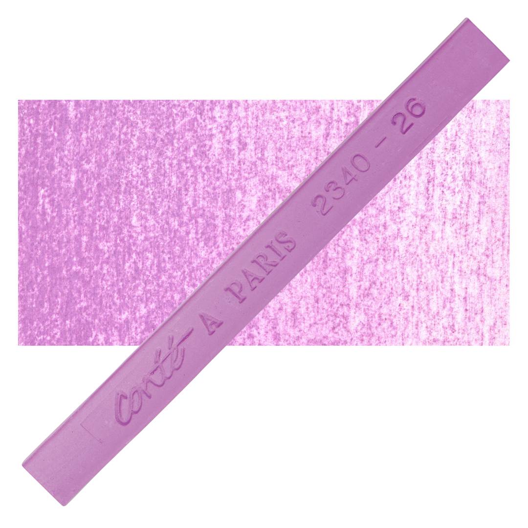 Open in modal - Conté à Paris Colour Pastel Carré - Lilac 26, Single Carré and swatch