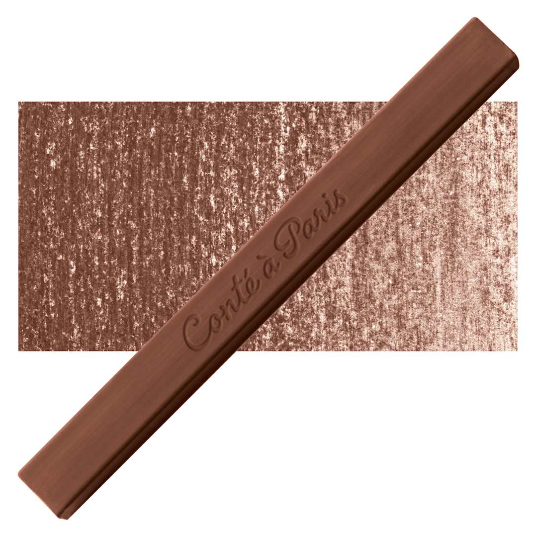 Open in modal - Conté à Paris Sketching Pastel Carré - Bistre, Single Crayon and swatch