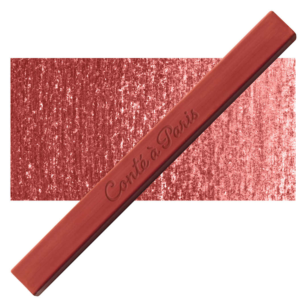 Open in modal - Conté à Paris Sketching Pastel Carré - Sanguine XVIII Century, Single Crayon and swatch