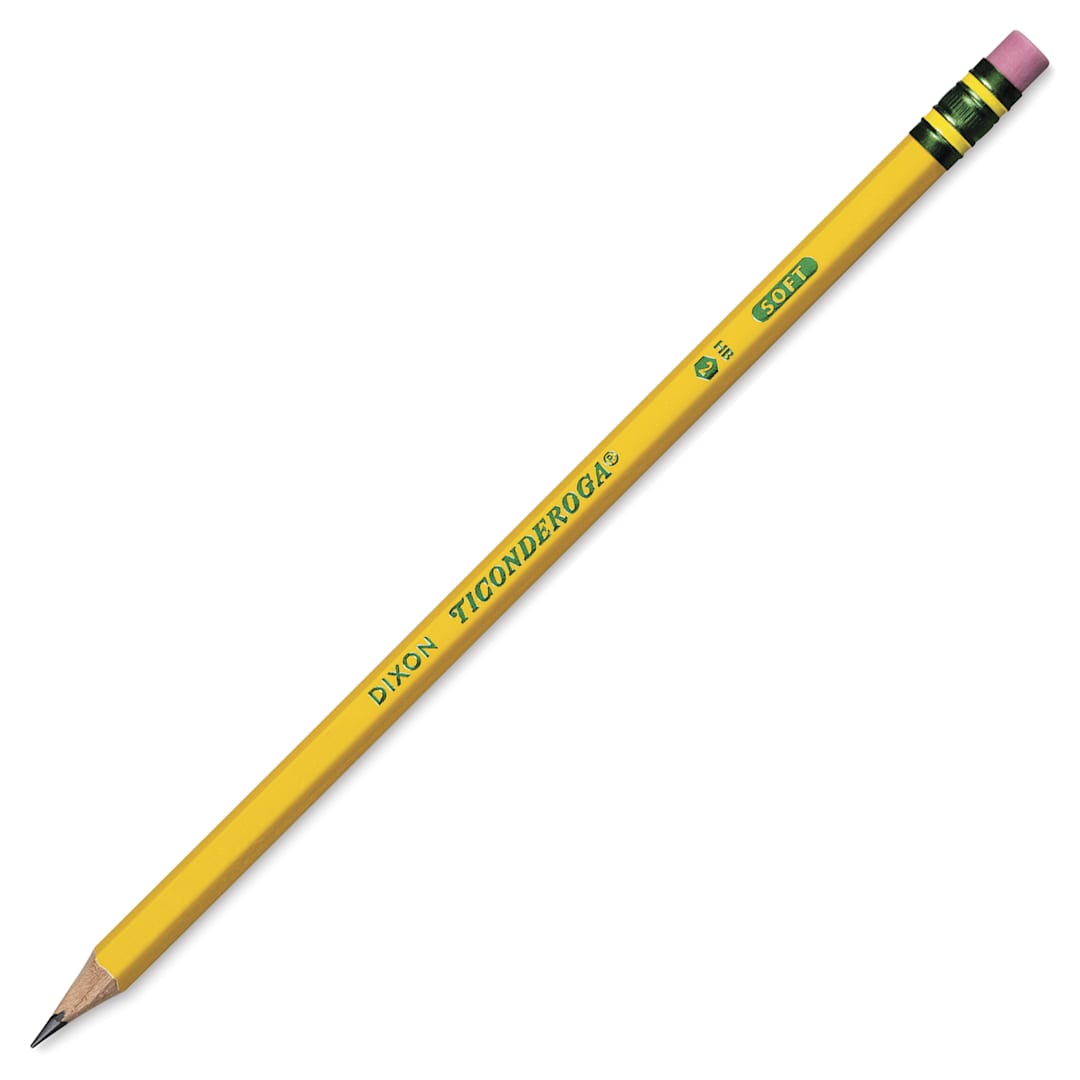 Open in modal - Dixon Ticonderoga Pencils - Box of 72, Pre-Sharpened, single pencil shown