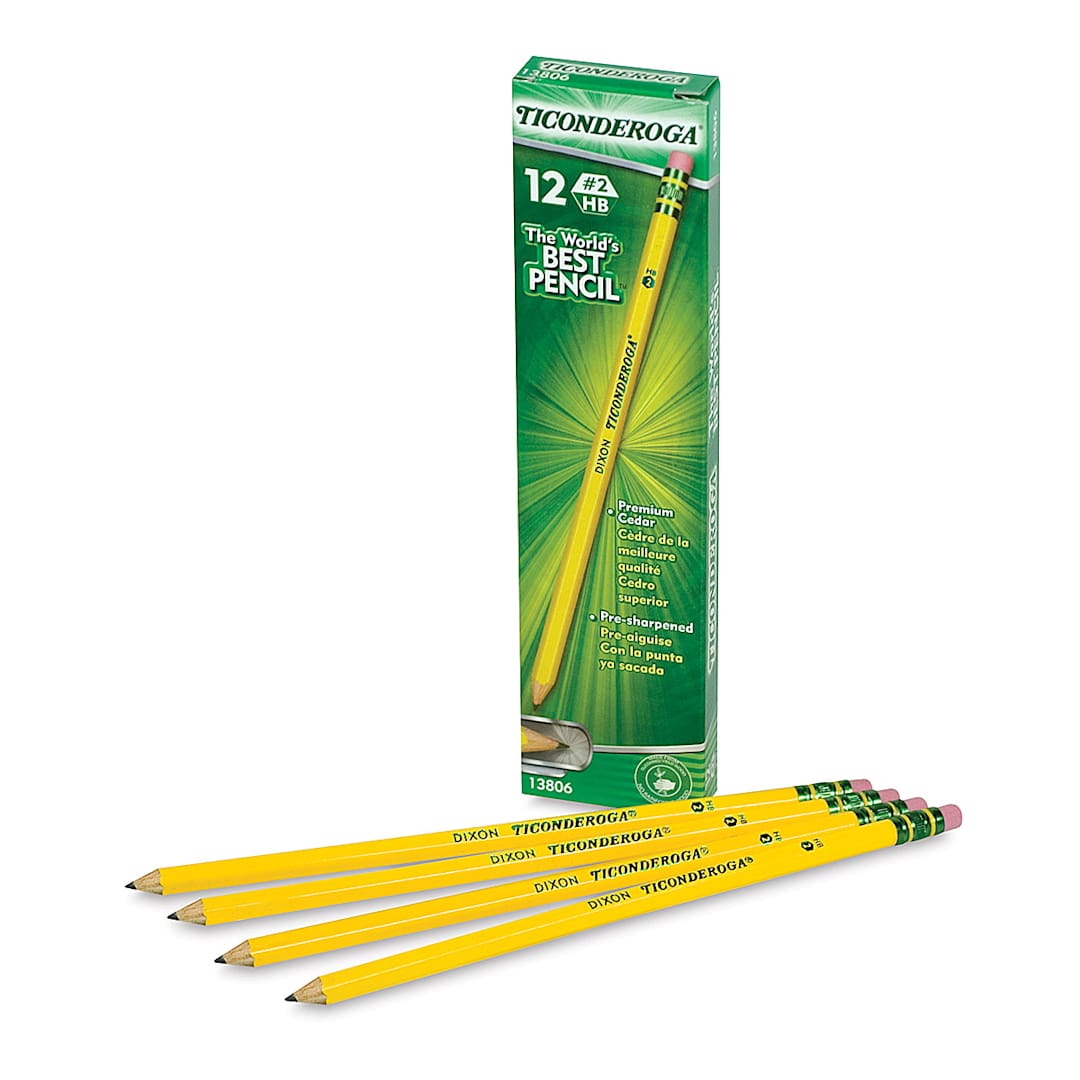 Open in modal - Dixon Ticonderoga Pencils - Pre-Sharpened, Box of 12