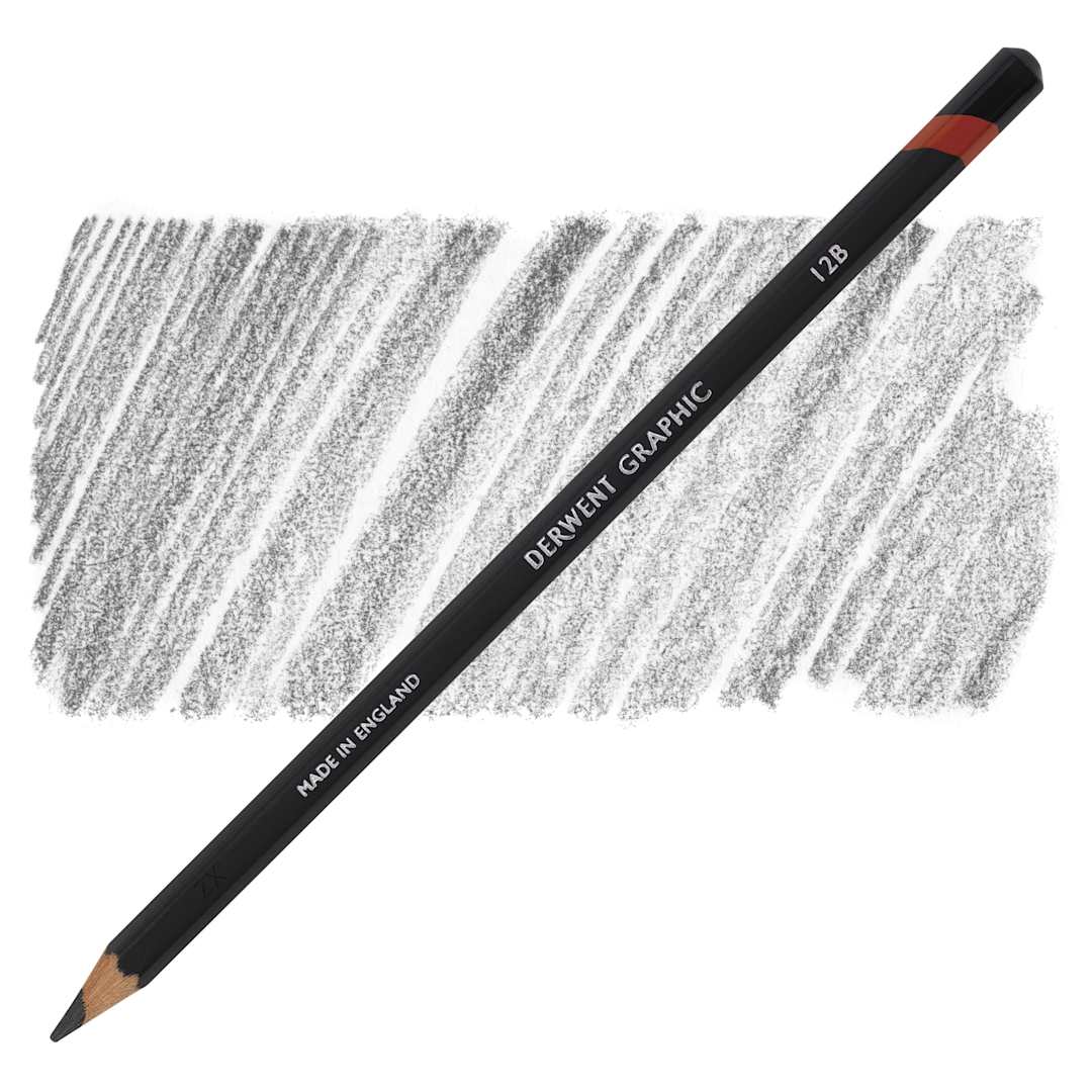 Open in modal - Derwent Graphic Pencil - Hardness 12B pencil and swatch