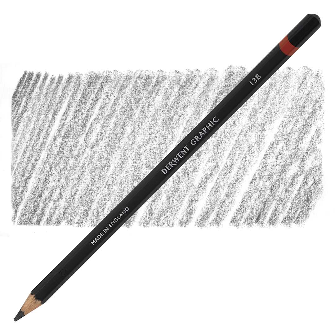 Open in modal - Derwent Graphic Pencil - Hardness 13B pencil and swatch