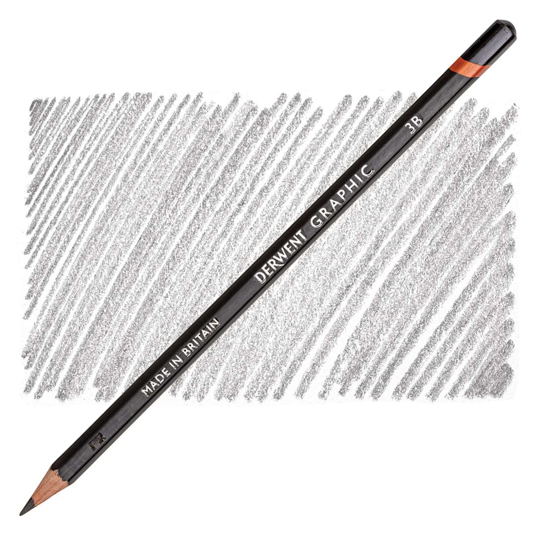 Open in modal - Derwent Graphic Pencil - Hardness 3B pencil and swatch