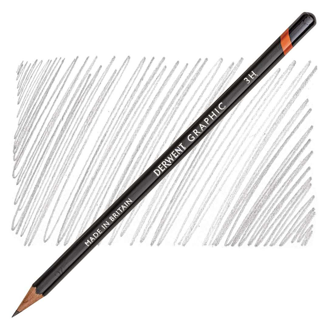 Open in modal - Derwent Graphic Pencil - Hardness 3H pencil and swatch